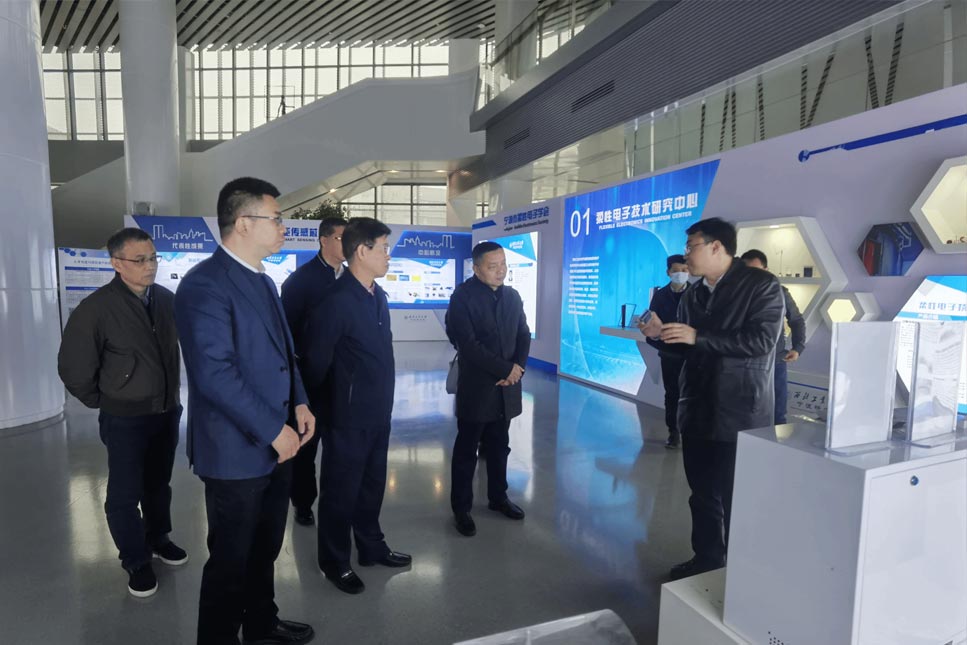 深圳市委政法委機(jī)關(guān)黨委副書記蔡銘一行訪問我司柔性電子中心